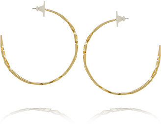 Gemma Redux Mayan gold-plated hoop earrings