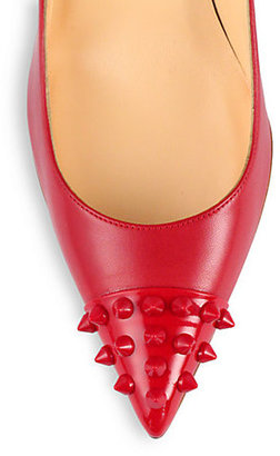 Christian Louboutin Geo Spiked Leather Pumps