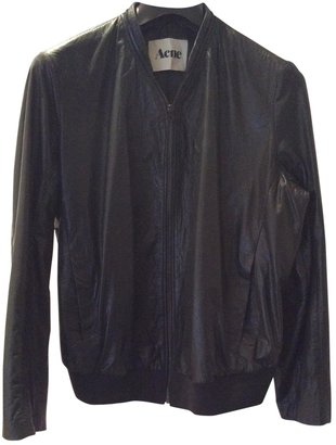 Acne 19657 ACNE Black Leather Jacket