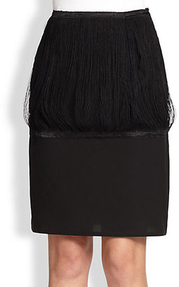 J.W.Anderson Silk Fringe Skirt