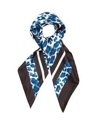 Diane von Furstenberg Leopard-print silk scarf