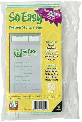 Fresh Baby So Easy Portion Storage Bags, 50 Count