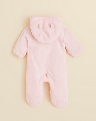 Absorba Infant Girls' Fuzzy Hooded Footie - Sizes 0-9 Months
