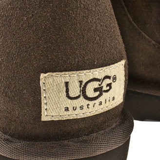 UGG Womens Black Classic Short Leather Boots