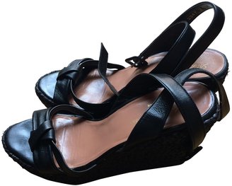 Robert Clergerie Old ROBERT CLERGERIE Black Leather Sandals