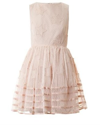RED Valentino Star-embroidered tuelle dress