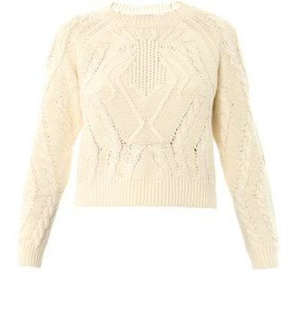 Emma Cook Spider cable-knit sweater