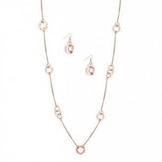 J by Jasper Conran Designer long disc link necklace and earring set