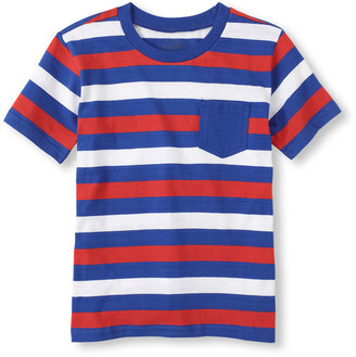 Children's Place Striped pocket tee