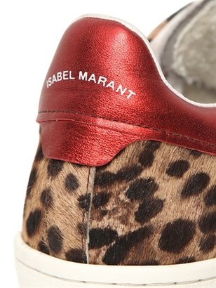 Isabel Marant Etoile Bart Printed Ponyskin Sneakers