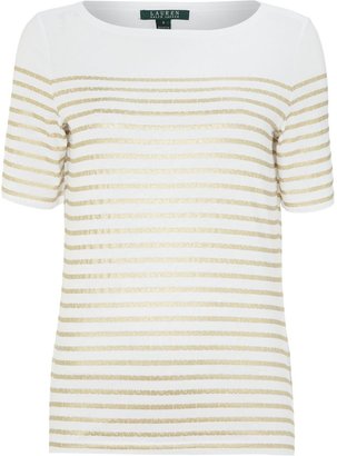 Lauren Ralph Lauren Eves striped jersey t-shirt