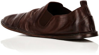 Marsèll Men's Cap-Toe Slip-Ons-Dark brown, Brown
