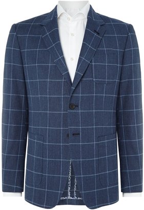 Paul Smith Men's Windowpane check regular fit jacket