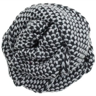La Fiorentina BLACK/GREY Knit Infinity Muffler