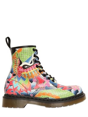 Dr. Martens 20mm Core Tattoo Printed Leather Boots