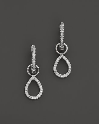KC Designs Diamond Teardrop Earrings in 14K White Gold, .20 ct. t.w.