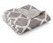 Ellery Homestyles Jacquard Sherpa Throw - Grey (50x60")