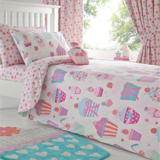 Bluezoo Kids' pink cupcake print bedding set