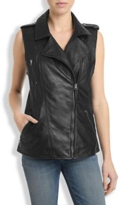 Lucky Brand Slouchy Leather Vest