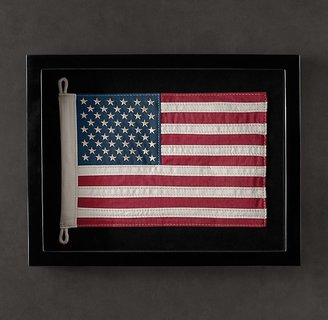 Restoration Hardware Framed Flag of United States