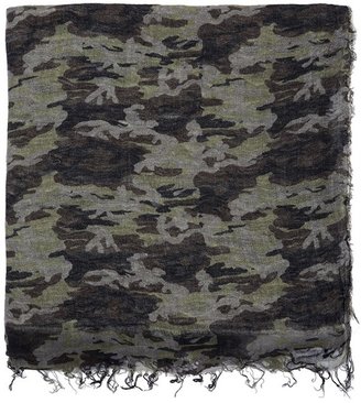 Faliero Sarti Camouflage-print pashmina scarf