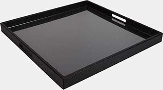 Barneys New York Leather Large Square Tray - Black