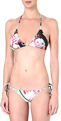Mary Katrantzou Printed triangle bikini