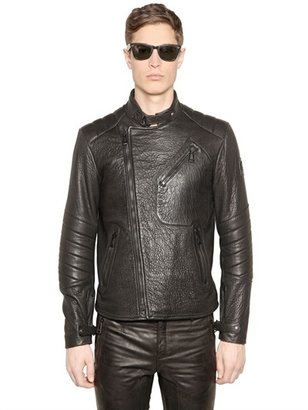 Belstaff Kendall" Tumbled Leather Moto Jacket