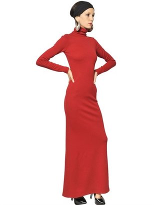 Jean Paul Gaultier Wool Punto Milano Long Dress