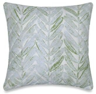 Barbara Barry Sea Leaves Square Throw Pillow