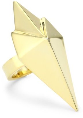 Noir D'oro Shiny Dart Ring, Size 6