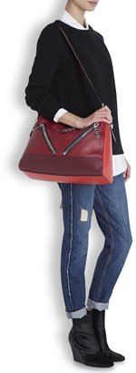 Kenzo Kalifornia two-tone leather shoulder bag