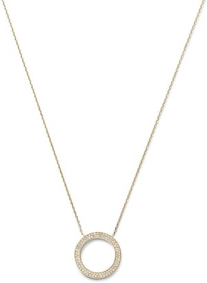 Michael Kors Brilliance Gold Pave Pendant Necklace