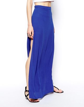 ASOS Maxi Skirt In Cheesecloth