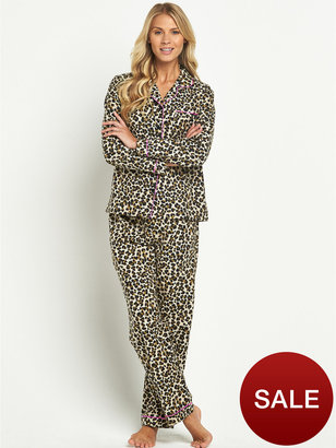 Sorbet Leopard Flannel PJs