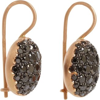 Black Diamond Roberto Marroni Women's "Baby Sand" Earrings-Colorless