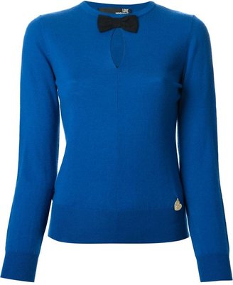 Love Moschino bow detail sweater