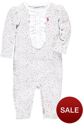 Ralph Lauren Baby Girls Floral All-In-One Coverall