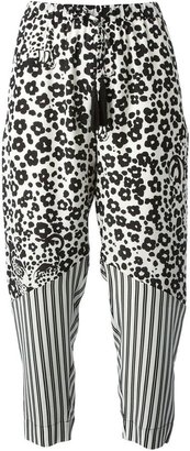 See by Chloe leopard print trousers
