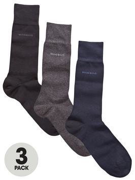 HUGO BOSS Mens Plain Gift Socks