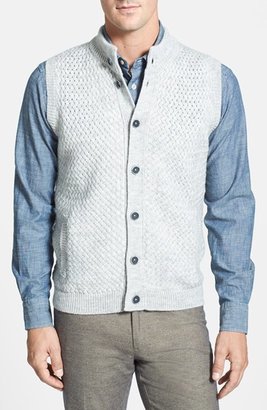 Robert Talbott 'Rye' Button Front Sweater Vest