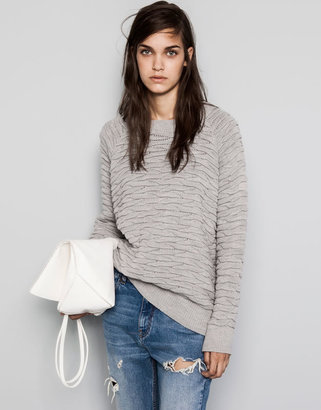 Pull&Bear Relief Knit Jersey