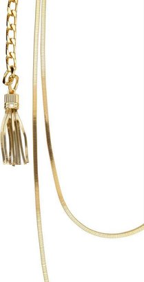 Lanvin Art Deco Double-Strand Long Necklace-Colorless