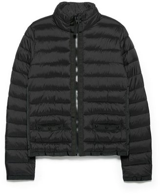 MANGO Side-zip quilted coat