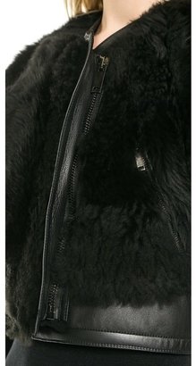 Gareth Pugh Cropped Fur Jacket