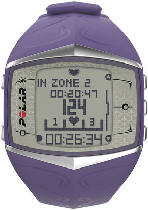 Polar FT60F Womens Heart-Rate Monitor Chronograph Purple Strap Watch