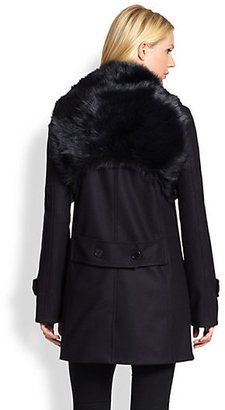 DKNY Fur Trenchcoat