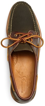 Brooks Brothers Rancourt & Co. Waxed Canvas Boat Shoes