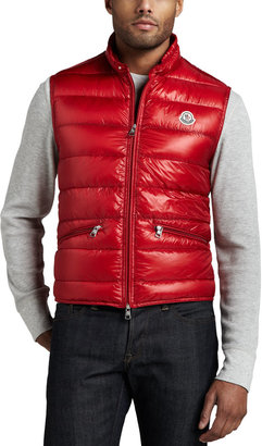 Moncler Gui Puffer Vest, Red - ShopStyle Outerwear