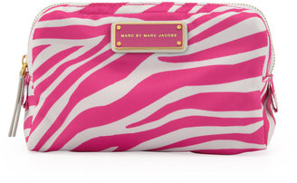 Marc by Marc Jacobs Zebra Tech Fabric Cosmetic Case, Gray/Pink